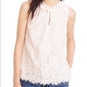 J crew lace shell